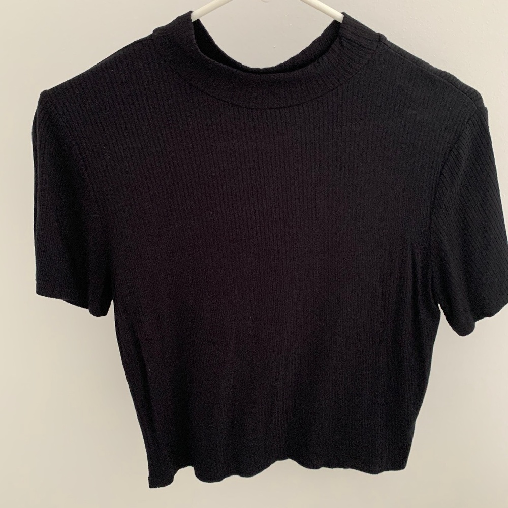 Caution to the Wind Mock neck tshirt